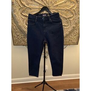 Patagonia Women's Straight Fit Jeans Dark Wash Denim Size 30x27 NWT